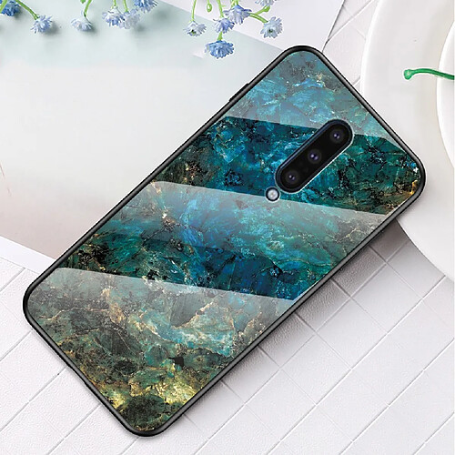 Coque en TPU combo motif marbre émeraude pour votre OnePlus 8