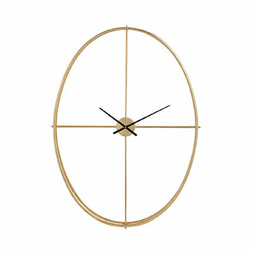 Mes Horloge minimaliste 91,5x125,5 cm en métal doré