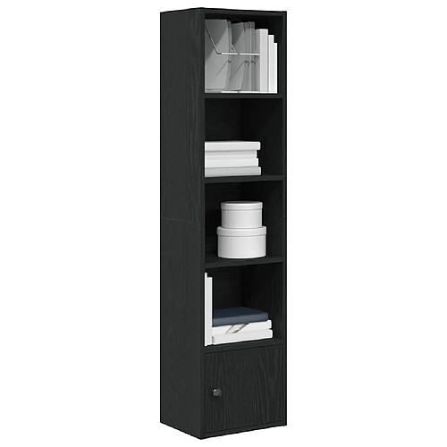 vidaXL Bibliothèque chêne noir 31x24x127 cm bois d'ingénierie