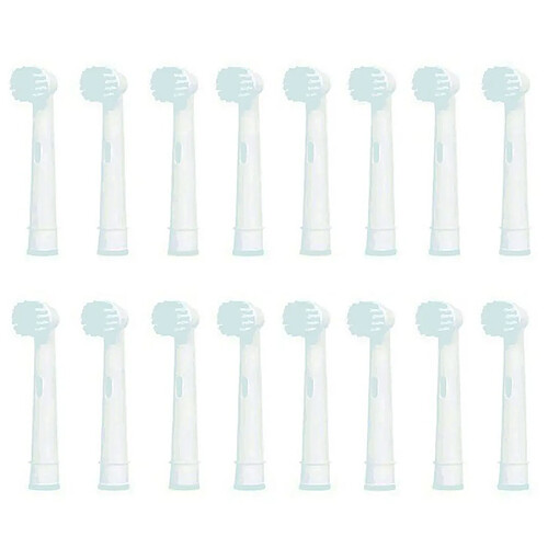 16 têtes de brosse de rechange Blanc Cenocco CC9029X2