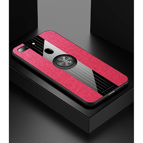 Wewoo Coque Souple Étui de protection en TPU antichoc pour OPPO R15 Standard Edition XINLI avec support de bague Rouge