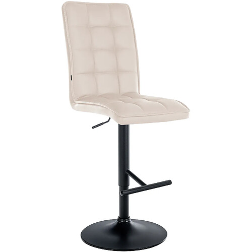 Non Tabouret de bar Peking V2 simili cuir noir