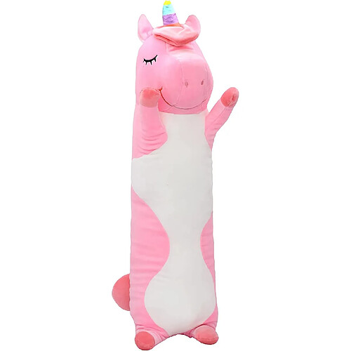 70-75cm Animaux de Bande Dessinée Oreiller Cylindrique Long Licorne En Peluche Peluche Enfants Adultes Dormir