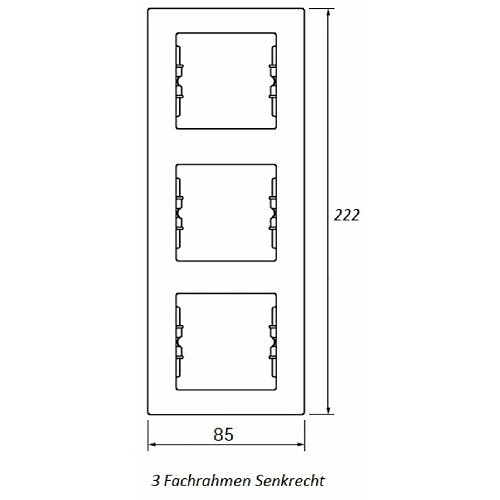 Schneider Electric Sdn5801321 Cadre vertical de 3 éléments, Blanc