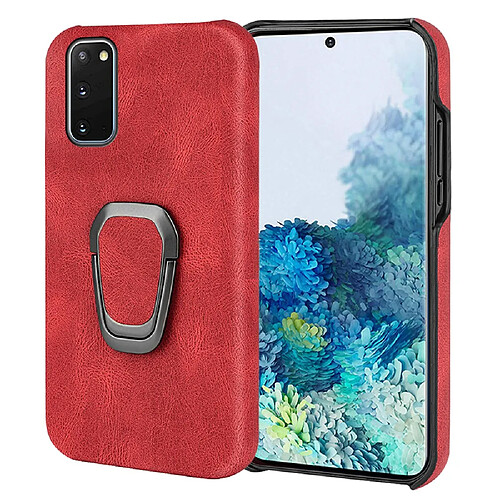 Coque en TPU + PU antichoc avec béquille rouge pour votre Samsung Galaxy S20