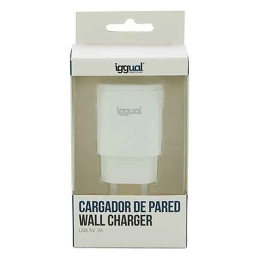 Chargeur mural iggual IGG316924 5V Blanc