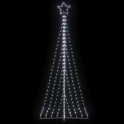 vidaXL Guirlande de sapin de Noël 447 LED blanc froid 250 cm