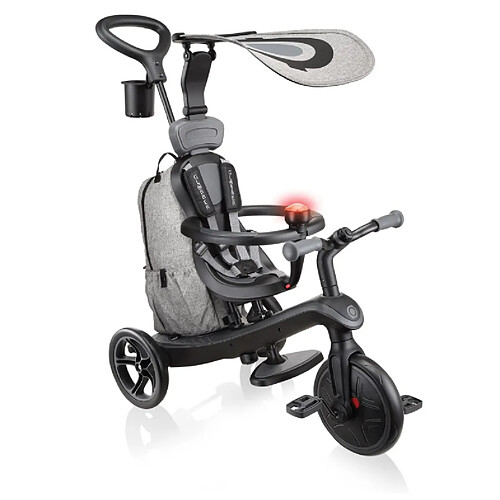 Globber Tricycle Trike Explorer 4 En 1 Deluxe Play Gris noir