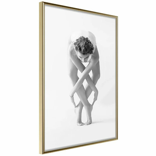 Paris Prix Affiche Murale Encadrée Interlaced Body 40 x 60 cm Or