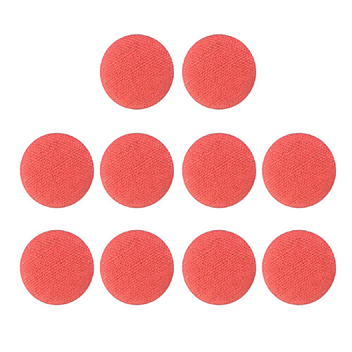 10pcs Bouton Recouvert De Tissu Bouton Couture Couture Scrapbooking Orange