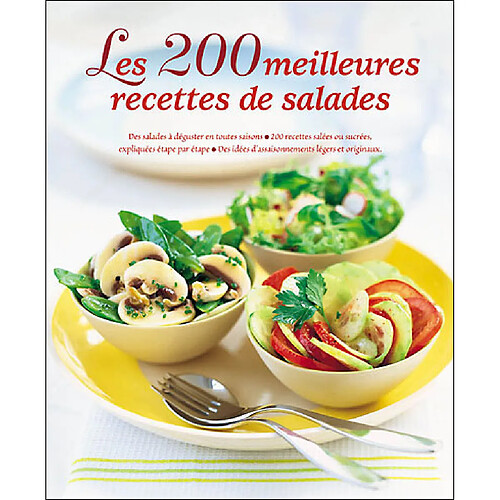 Les 200 meilleures recettes de salades · Occasion