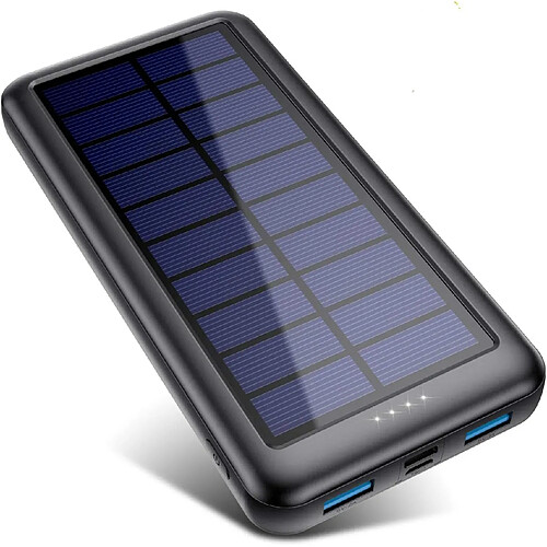 SANAG Batterie Externe Solaire 26800Mah, [2024 Upgrade Control Ic] Chargeur Solaire 3 Entrées & 2 Sorties Power Bank Charge Rapide Avec Usb C Entrée Pour Iphone 15/14/13 Pro Samsung Etc