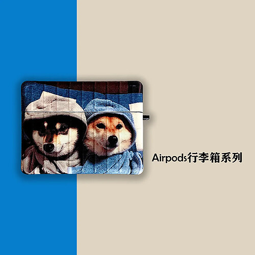 GUPBOO Airpods Coque Housse Étui Protecteur Compatible pour AirPods 3-dessin animé mignon chien shiba inu