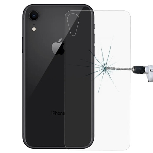 Wewoo Film de protection arrière en verre trempé 9H pour iPhone XR