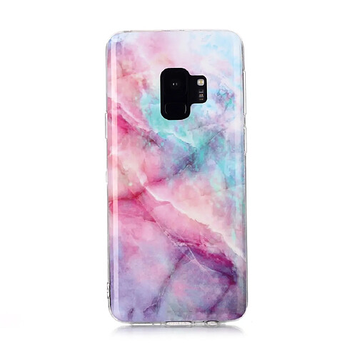 Wewoo Coque Fine Pour Galaxy S9 Motif de dessin coloré Fabrication IMD Étui de protection en TPU souple ciel rose