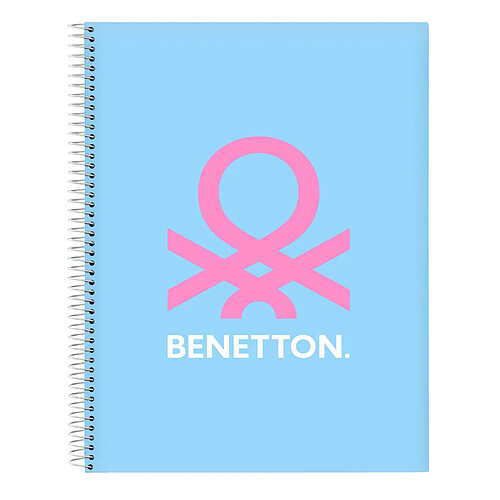 Carnet Benetton Spring Bleu ciel A4 120 Volets