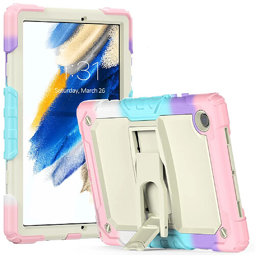 Coque en silicone épaissi avec béquille Camouflage rose pour votre Samsung Galaxy Tab A8 10.5 (2021) X200/X205