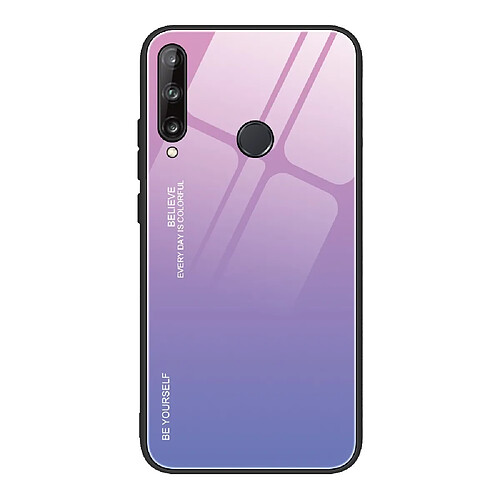 Coque en TPU dégradé de couleur rose-mauve pour votre Huawei P40 lite E/Y7p