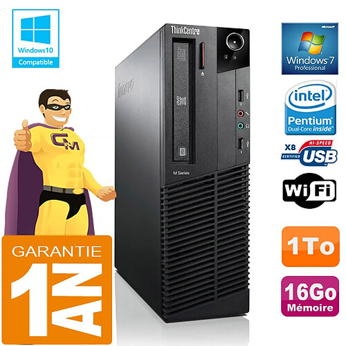 PC Lenovo M92p SFF Intel G630 Ram 16Go Disque 1 To Graveur DVD Wifi W7 · Occasion