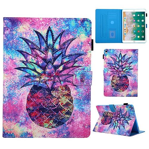 Etui en PU + TPU impression de modèle avec support ananas pour votre Apple iPad Air 10.5 pouces (2019)/Air 3/Air 2/Air (2013)