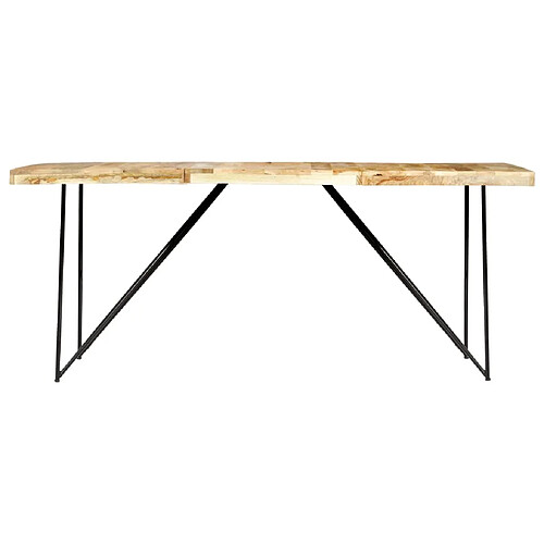 Maison Chic Table de salle à manger,Table à dîner 180x90x76 cm Bois de manguier massif -GKD53015