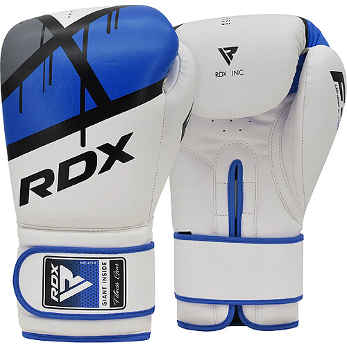 RDX Sports RDX F7 Ego Gants de Boxe 10oz Bleu Cuir PU - RDX - BGR-F7U-10oz