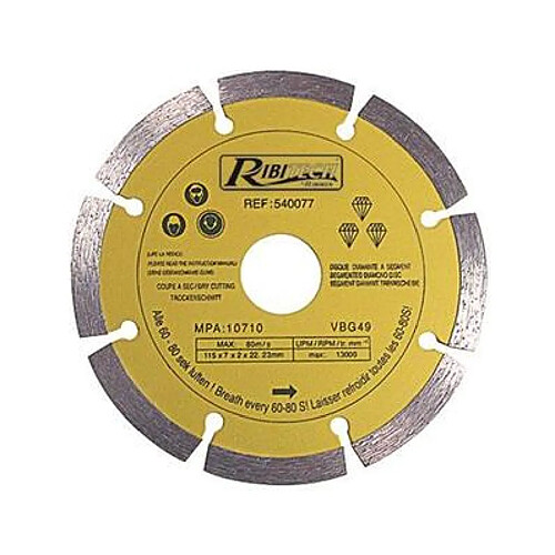 Ribimex Disque diamanté à segment 115/a gamme pro