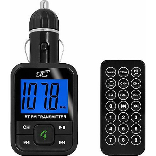 Transmetteur FM LTC TR100 Bluetooth JL2.1 AUX USB 1A Chargeur, A2DP, AVRCP, HFP, Mains Libres