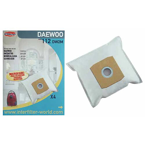 Daewoo SACHET DE SACS (X4) MICROFIBRE POUR DAEW