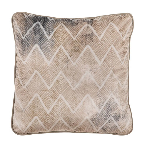 BigBuy Home Coussin Beige Géométrique 45 x 45 cm Carré