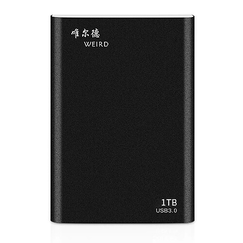 Wewoo Disques SSD externes 1 To 2.5 pouces USB 3.0 Transmission haute vitesse Disque dur mobile à semi-conducteurs ultra-léger et léger Noir