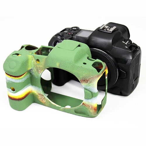 Coque en silicone Corps de la peau de la caméra souple camouflage pour votre Canon EOS R5