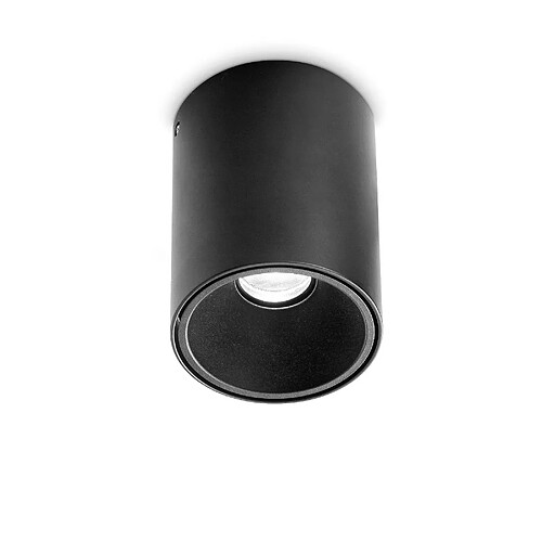 Ideal Lux Downlight monté en surface ronde LED intégré noir mat 2350Lm 3000K