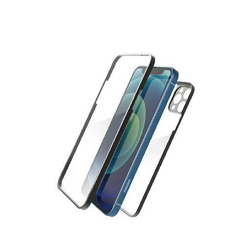 Tiger Protection d'écran et Coque pour Apple iPhone 13 Pro Max 360° Ultrafine Noir transparent