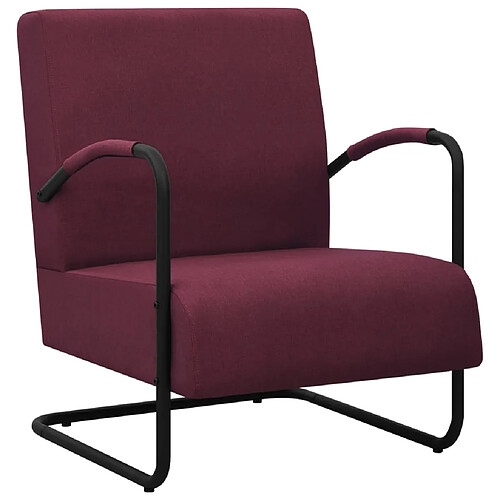 vidaXL Fauteuil Violet Tissu