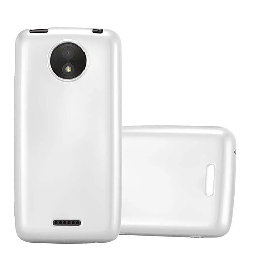 Cadorabo Coque Motorola MOTO C PLUS Etui en Argent