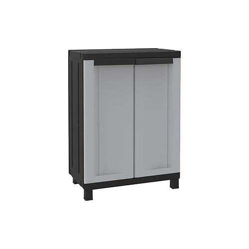 Armoire 2 portes EDM TWISTBLACK 680 - étagère ajustable - 68x39x91,5cm - 75028