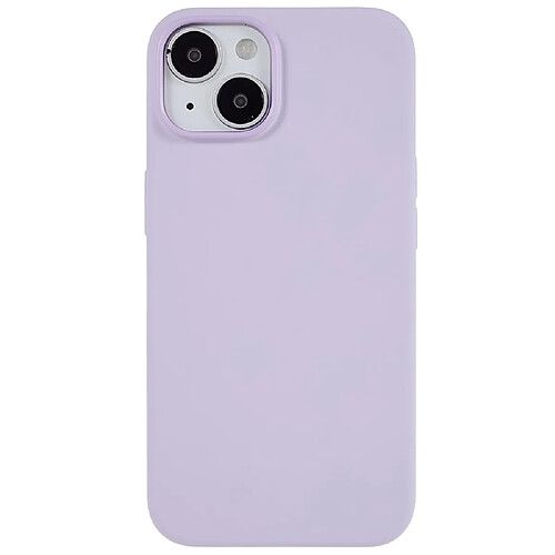 Coque en silicone anti-rayures, anti-chutte pour votre iPhone 14 - violet clair