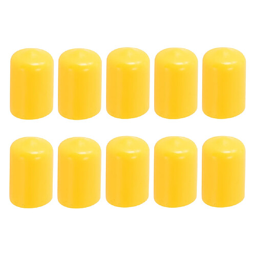 Accessoires de billard de protecteur de cue de piscine de 10 morceaux durables pour le snooker jaune