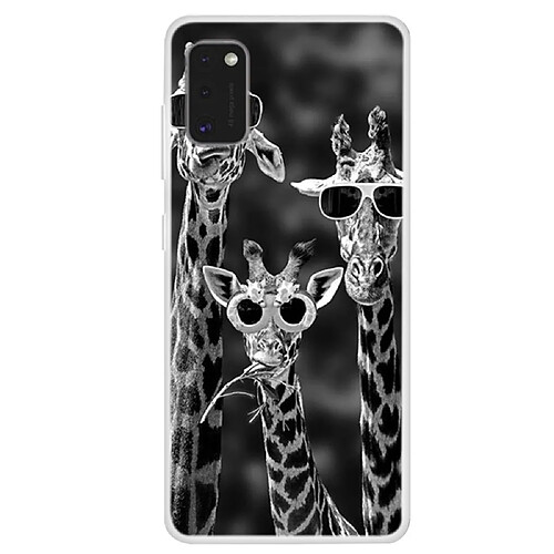 Coque en TPU impression de motifs souple girafe pour Samsung Galaxy A41 (Global Version)