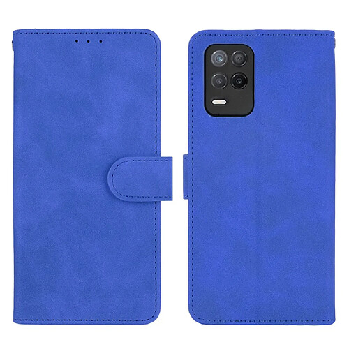 Etui en PU Toucher la peau avec support bleu pour votre Realme V13 5G/8 5G/Q3 5G/Q3i 5G