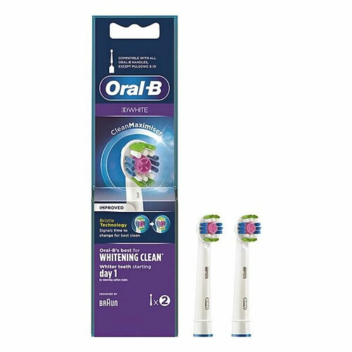 Tête de rechange 3D White Whitening Clean Oral-B 109143005 (2 pcs) Blanc 2 Unités