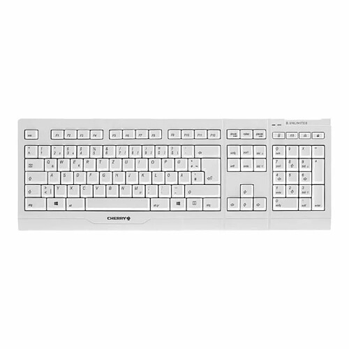 CHERRY B.UNLIMITED 3.0 Ensemble clavier et souris sans fil 2.4 GHz allemand gris pâle