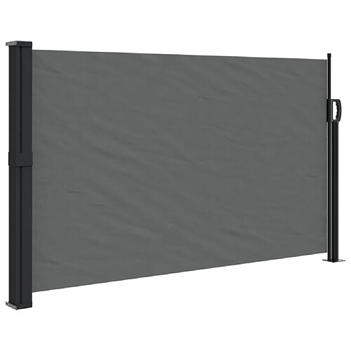 Maison Chic Auvent latéral rétractable | Store latéral | Brise-vue latéral anthracite 120x500 cm -GKD37947