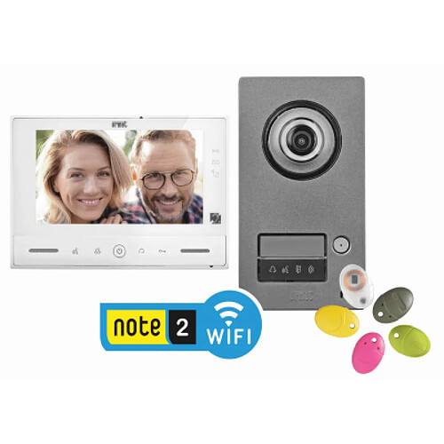 Kit interphone vidéo note 2 wifi blanc - 172395 - URMET CAPTIV