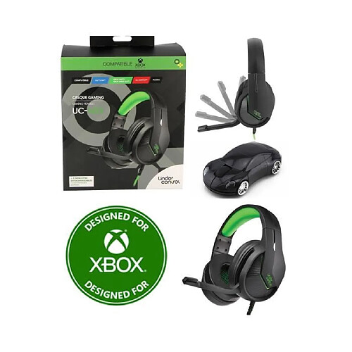 Under Control CASQUE GAMING PRO Spirit POUR XBOX ONE - SERIES X | S - PC /Stéréo /XBOX EDITION GAMER + Souris PORSCHE