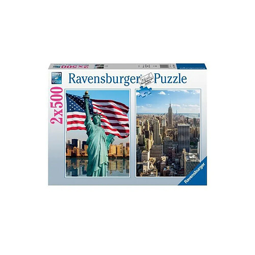 Puzzle 2x500 pieces - New-York - Puzzle adultes Ravensburger - Des 10 ans - 17289