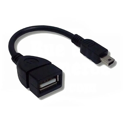 Cable Mini USB mâle / USB A femelle, OTG / HOST