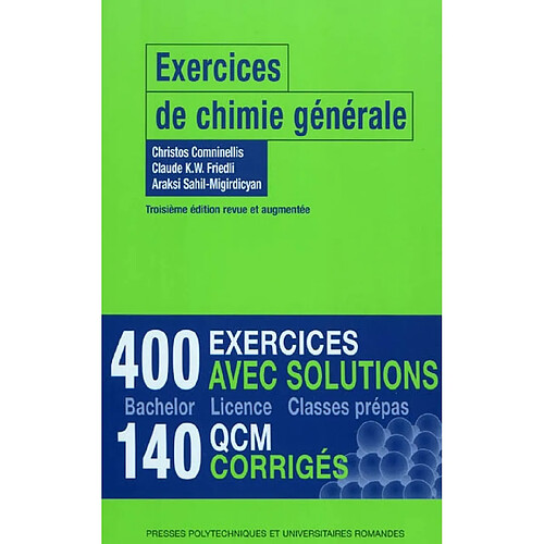 Exercices de chimie générale · Occasion