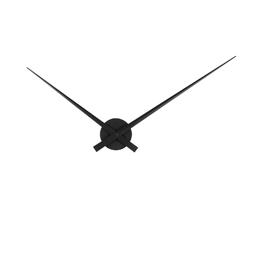 Karlsson Horloge murale design minimaliste Little Big time - Diam. 90 cm - Noir